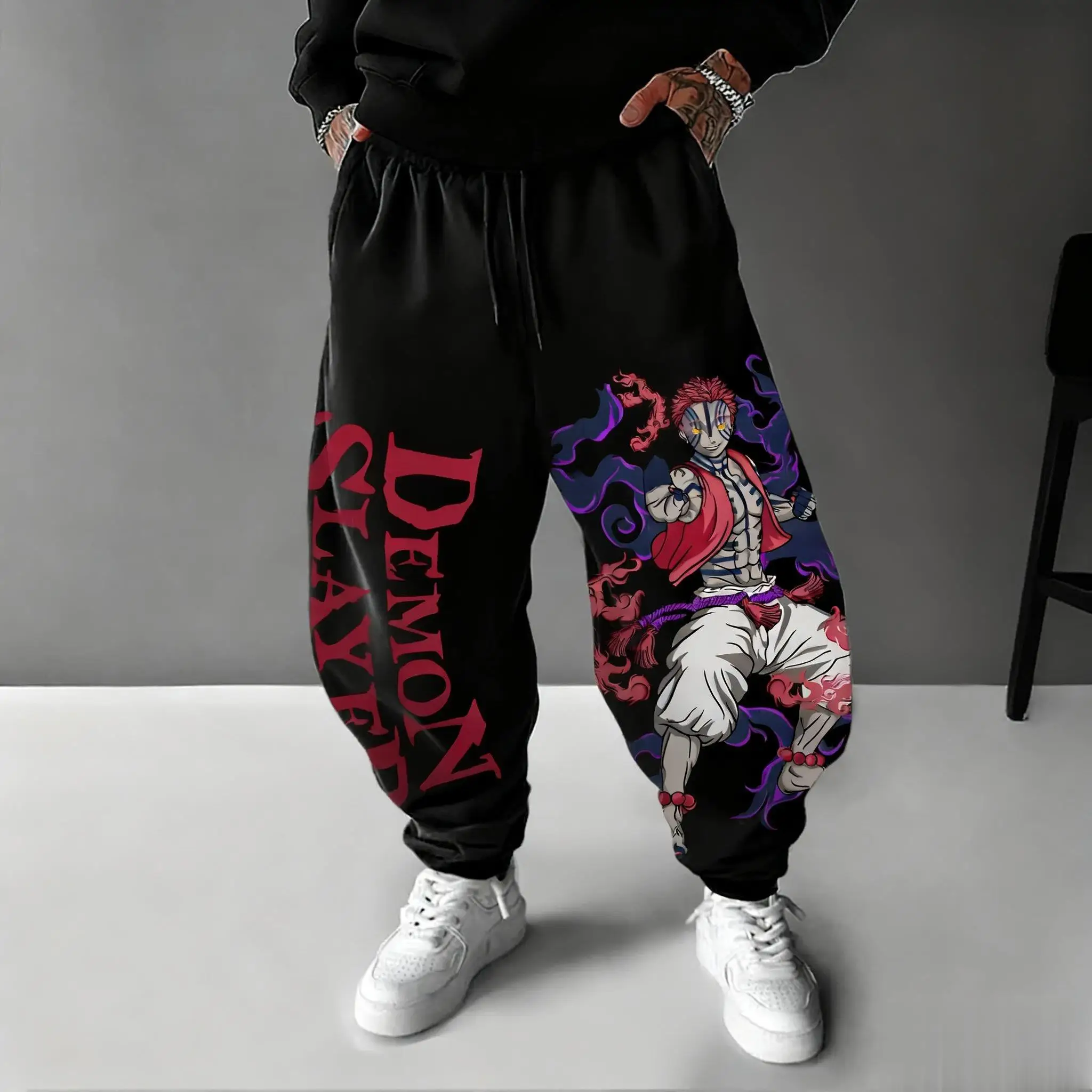 Street Fashion Japan - 2026 Demon Slayer Akaza Anime-Hose für