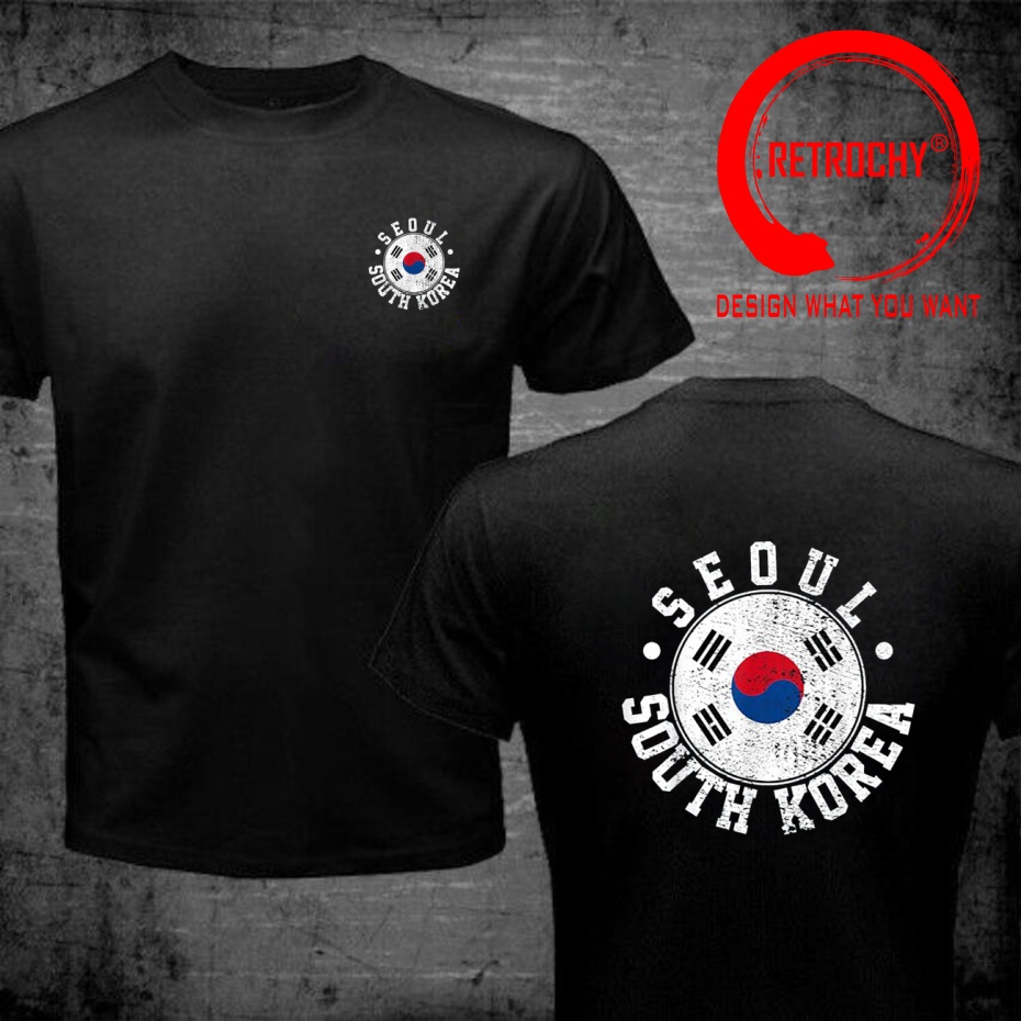 Street Fashion Seoul - Lustiges Design, Vintage-Stil, Distressed-Look, Seoul, Südkorea,