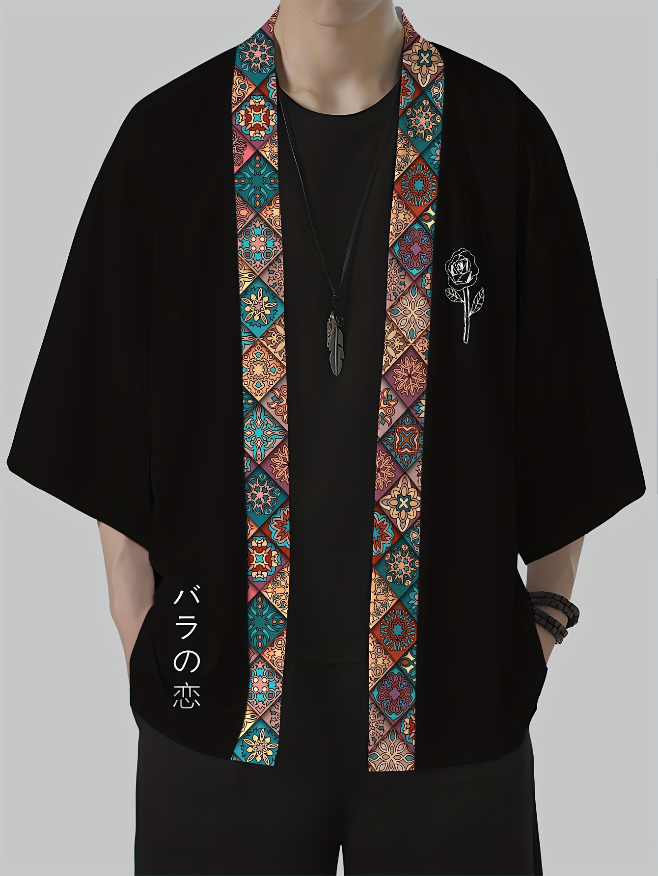 Street Fashion Clothing - 2026 Sommer Herren Kimono mit 3D-Druckdesign