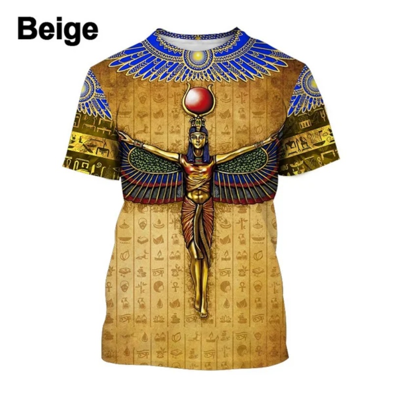 Street Fashion Egypt - 3D Gedruckt Pharao Anubis T-Shirt Für