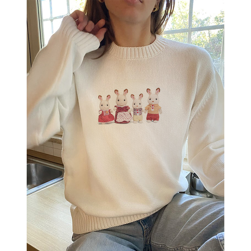 Korean Street Fashion Female - Frühlings pullover neue süße Straße Gothic