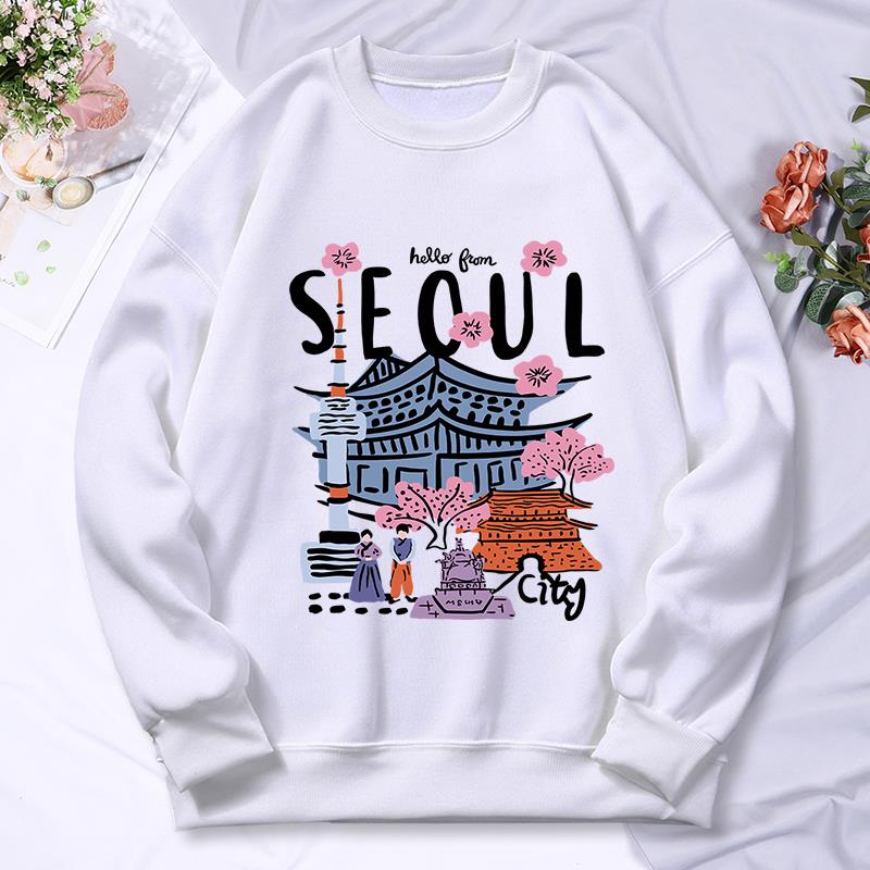 Street Fashion Seoul - Seoul Schöne Landschaft Druck Frauen Mit