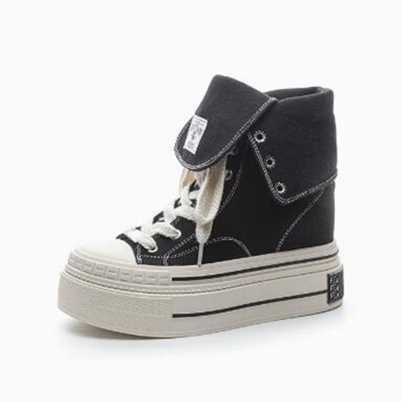 Street Fashion Brand - 12CM Skateboard Atmungsaktive Erhöhungsschuhe Denim Damen