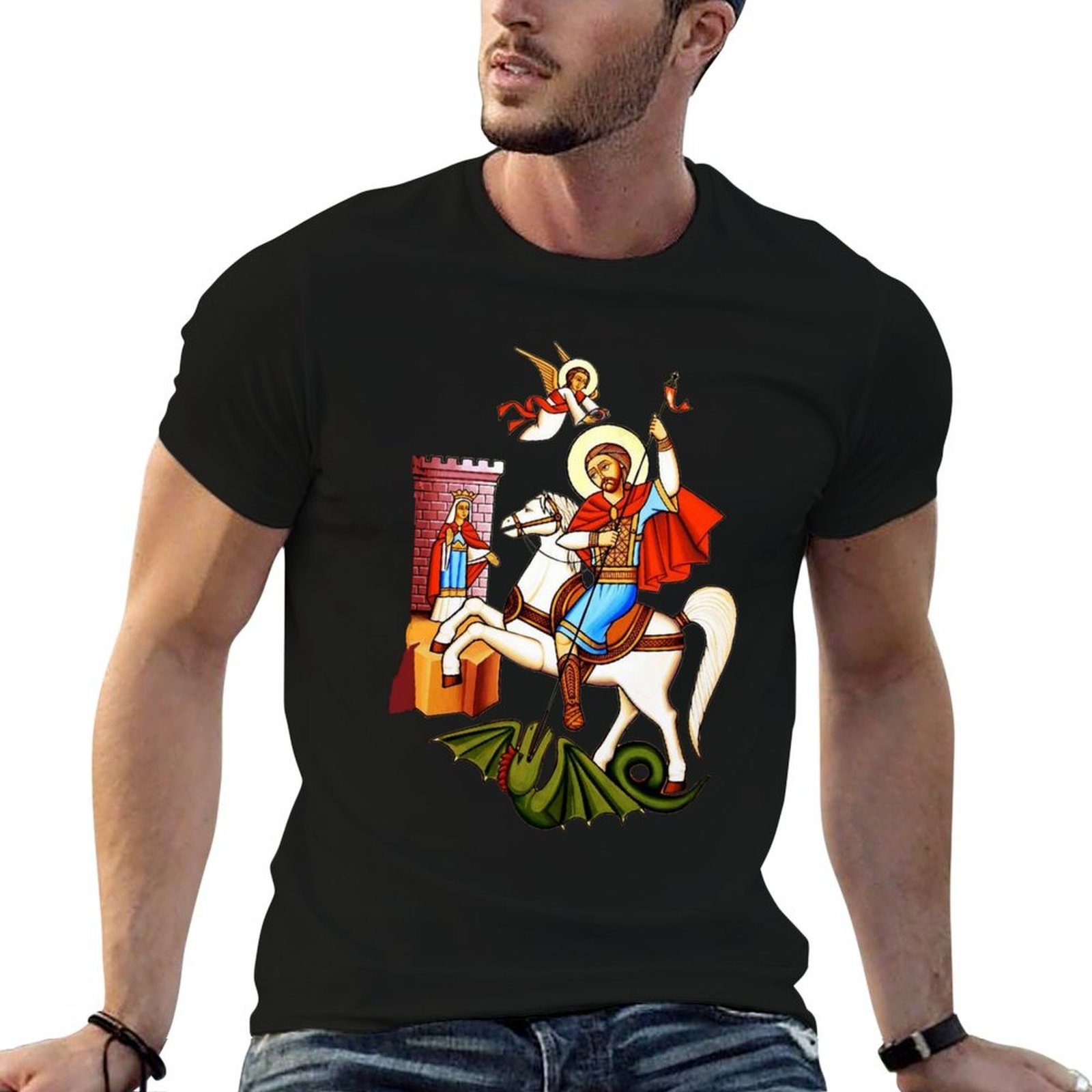 Street Fashion Egypt - Koptische Kunst, der Märtyrer Georg. Ägyptische