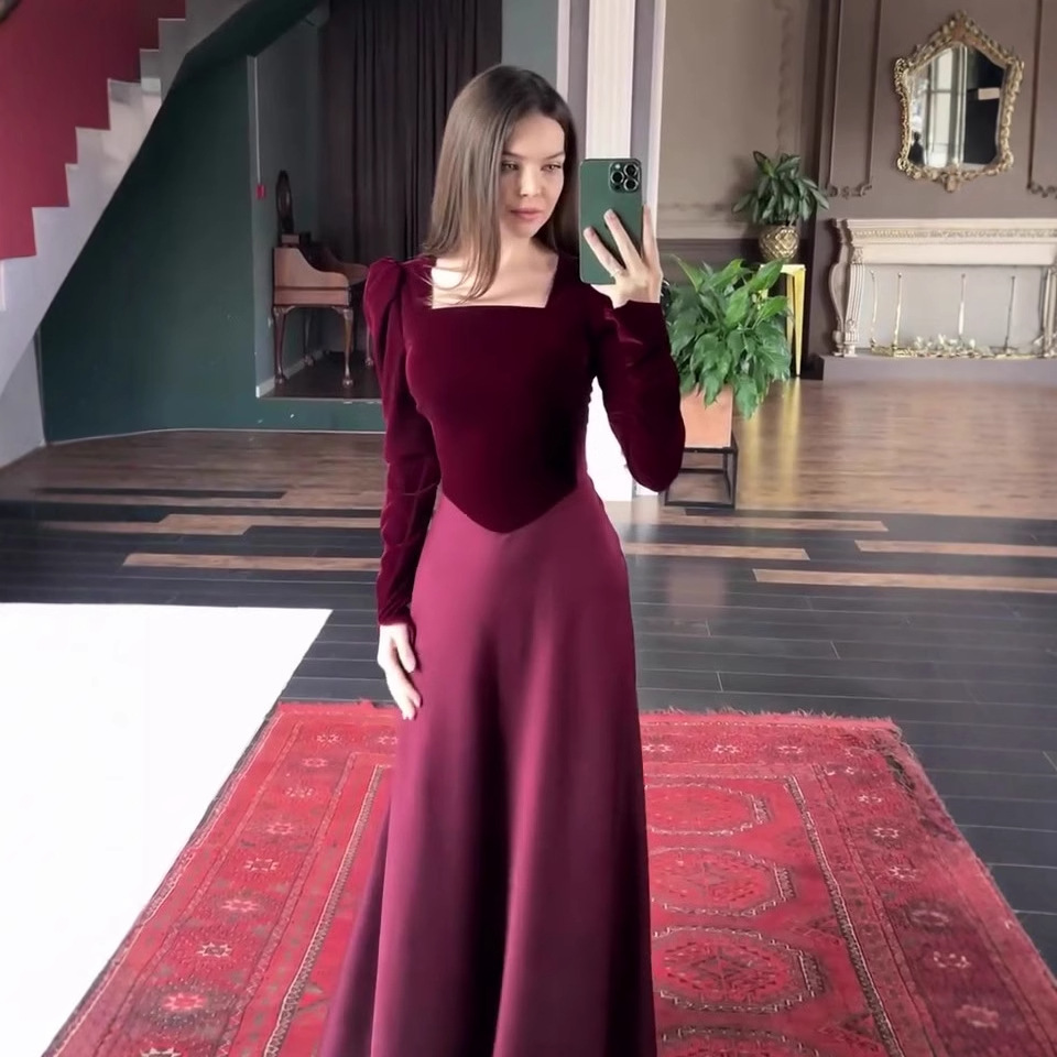 Street Fashion Dubai - 2026 Herbst Neue Damenmode Langarm Langes