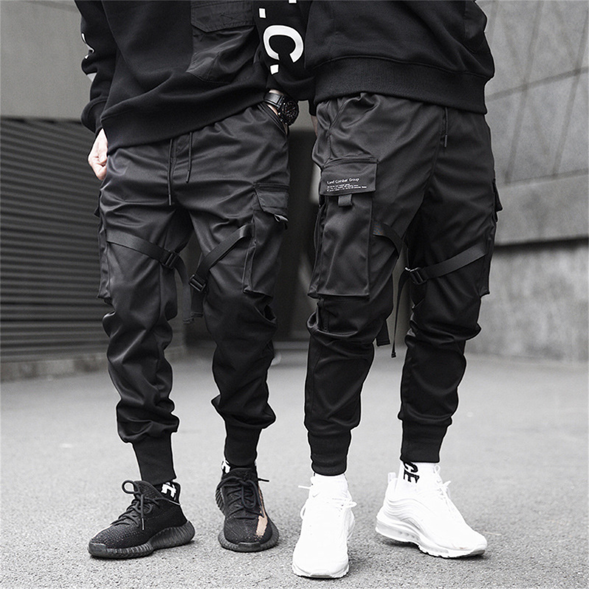 Street Fashion Brand - Schwarz Hip Hop Cargo Hosen Sommer