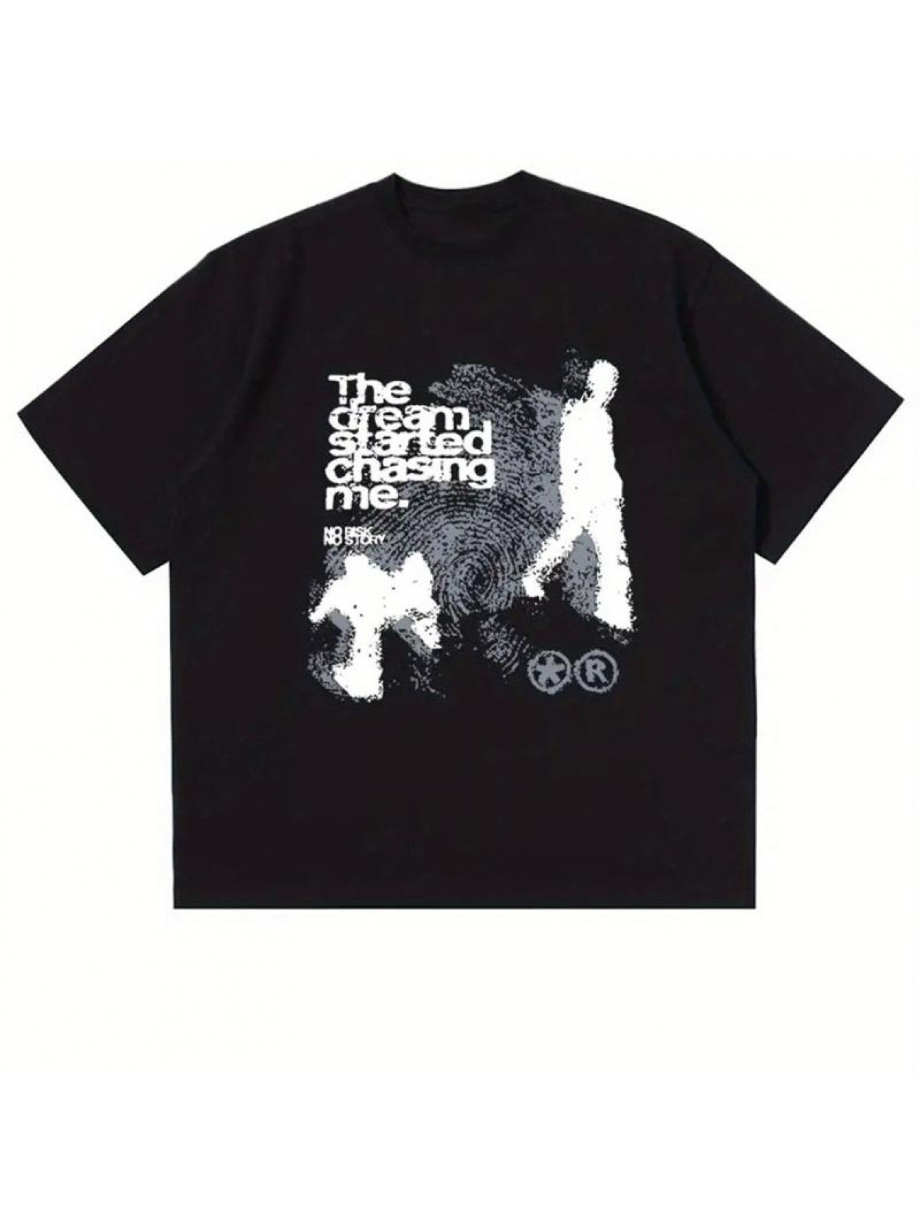 Street Fashion Color Palette - Unisex Y2K Retro-Muster-T-Shirt mit einer schwarz-weißen
