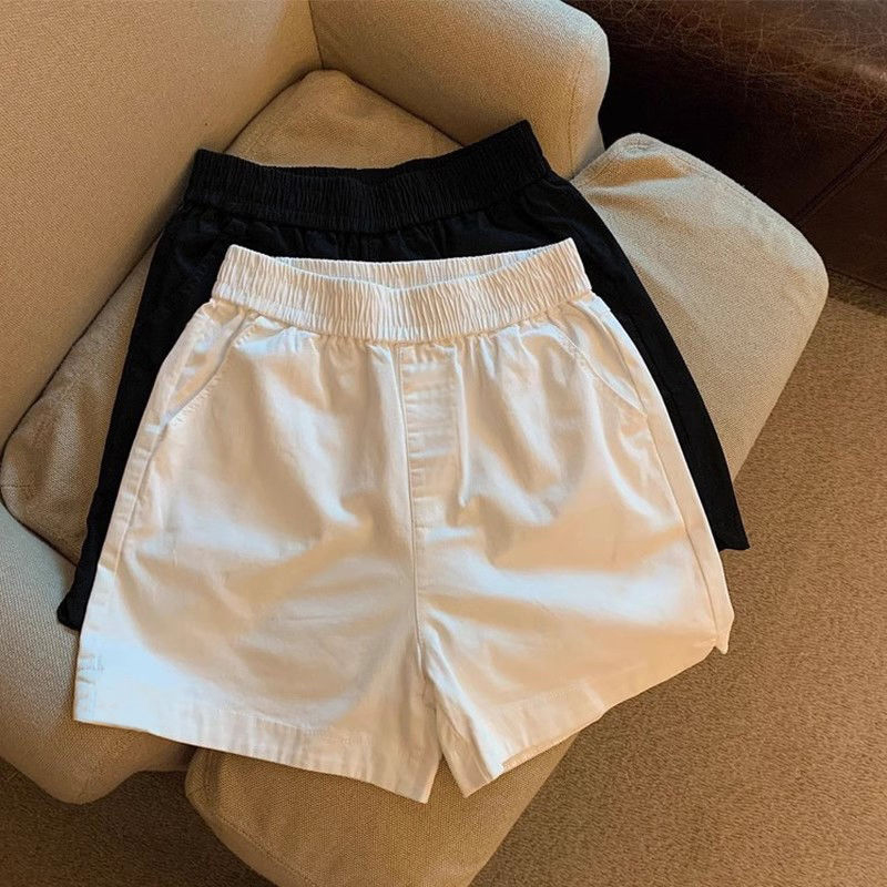 Korean Street Fashion Female - Hohe Taille Baumwolle Shorts Frauen Sommer