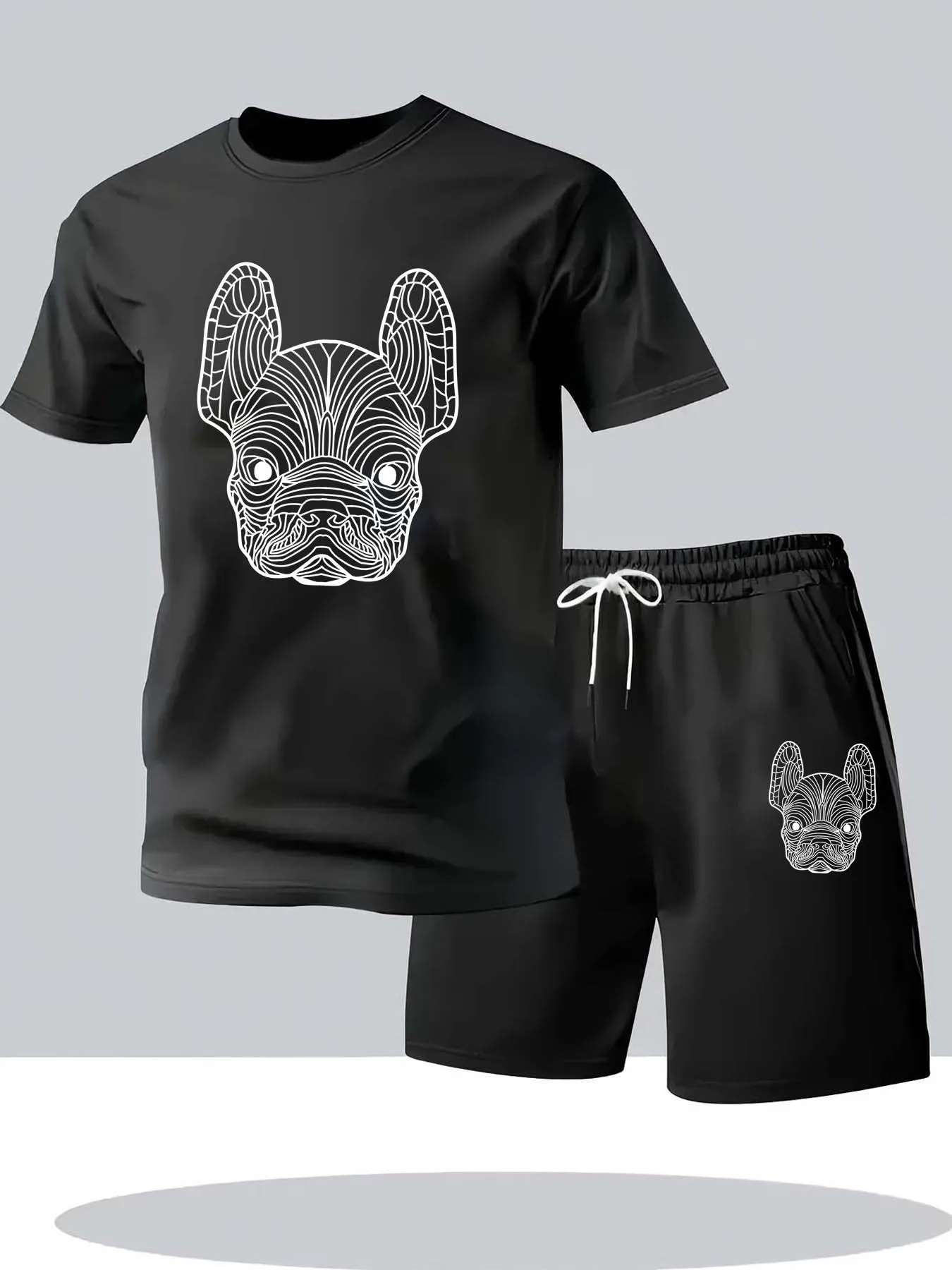 Street Fashion Clothing - Sommer Herren Schnelltrocknendes Freizeit-Kurzarm-T-Shirt und Shorts