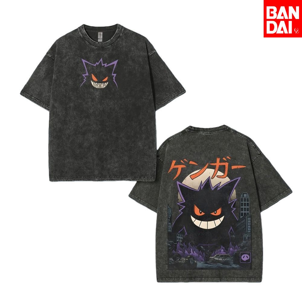 Street Fashion Japan - Pokemon Gastly Haunter Gengar T-Shirt Herren