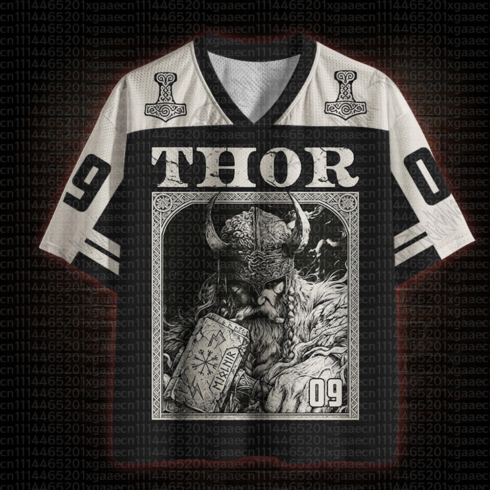 Street Fashion Theme - 2026 Neue Nordische Mythische Themen-Sportmode Kurzarm