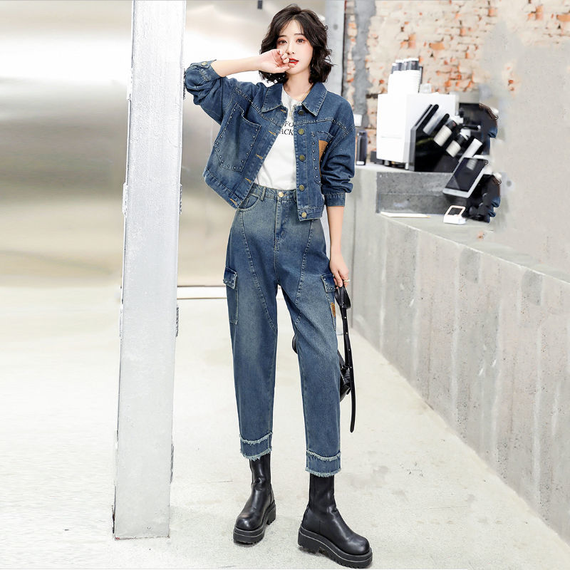 Korean Street Fashion Female - Weiblichen Frühling Herbst Mode Gebraten Straße