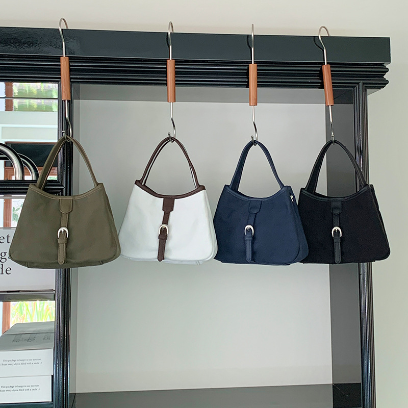Korean Street Fashion Female - Koreanische Mode Damen Canvas-Handtasche 2026 Lässiger