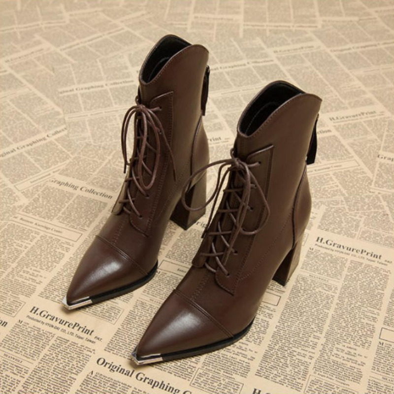 Street Fashion Clothing - Frauen Stiefeletten Mode Spitz High Heels