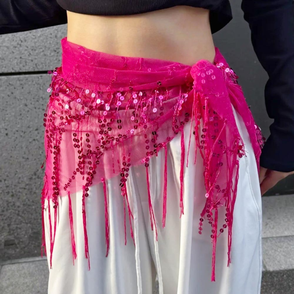 Street Fashion India - Mode Pailletten Bauchtanz Gürtel Jazz Dance