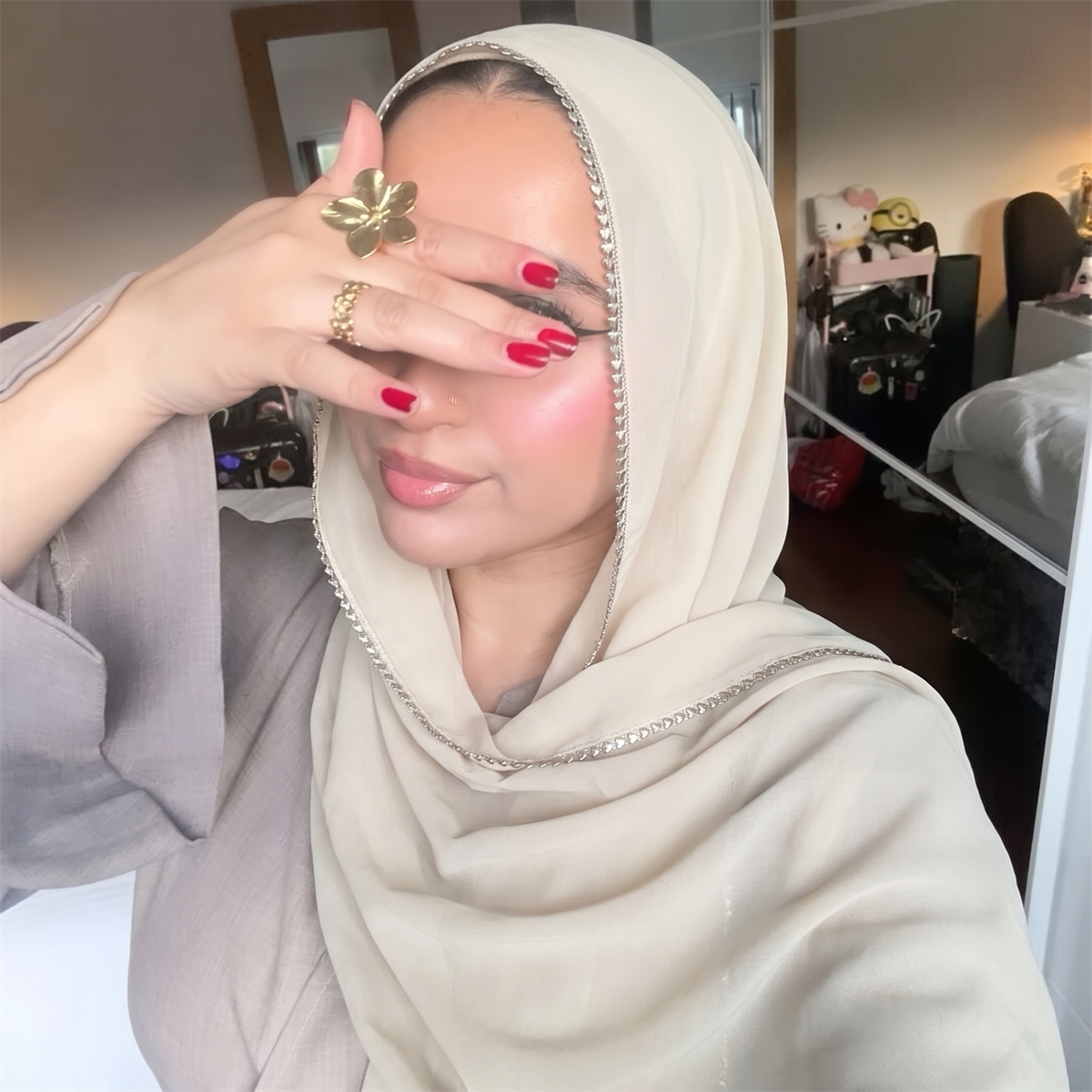 Luxuriöser Chiffon-Hijab-Schal – Street Fashion Hijab Bewertung und Preis