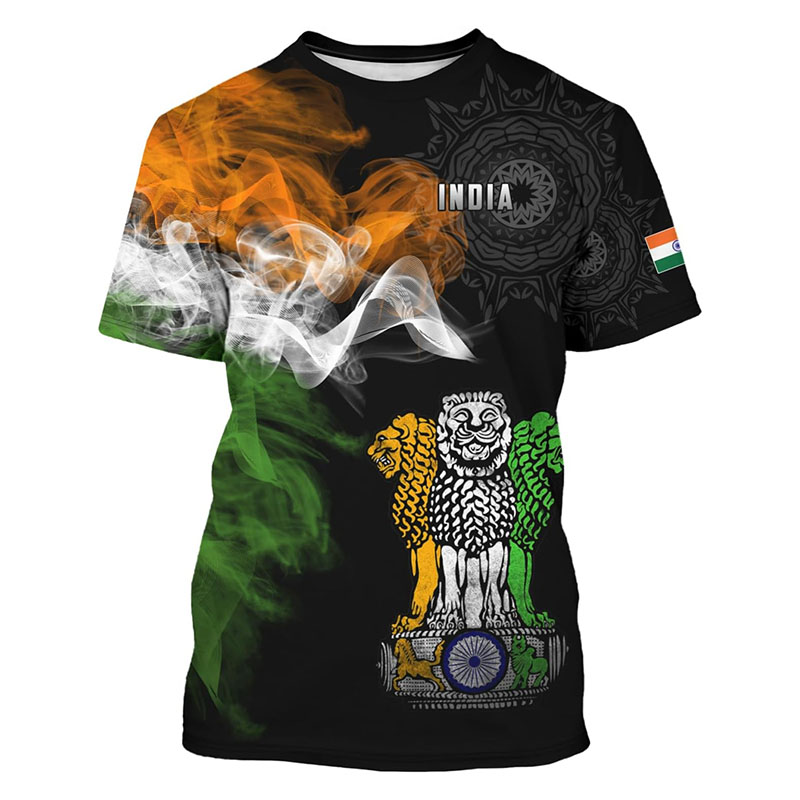 India Flag Print T-shirt Men's – Street Fashion India Bewertung und Preis