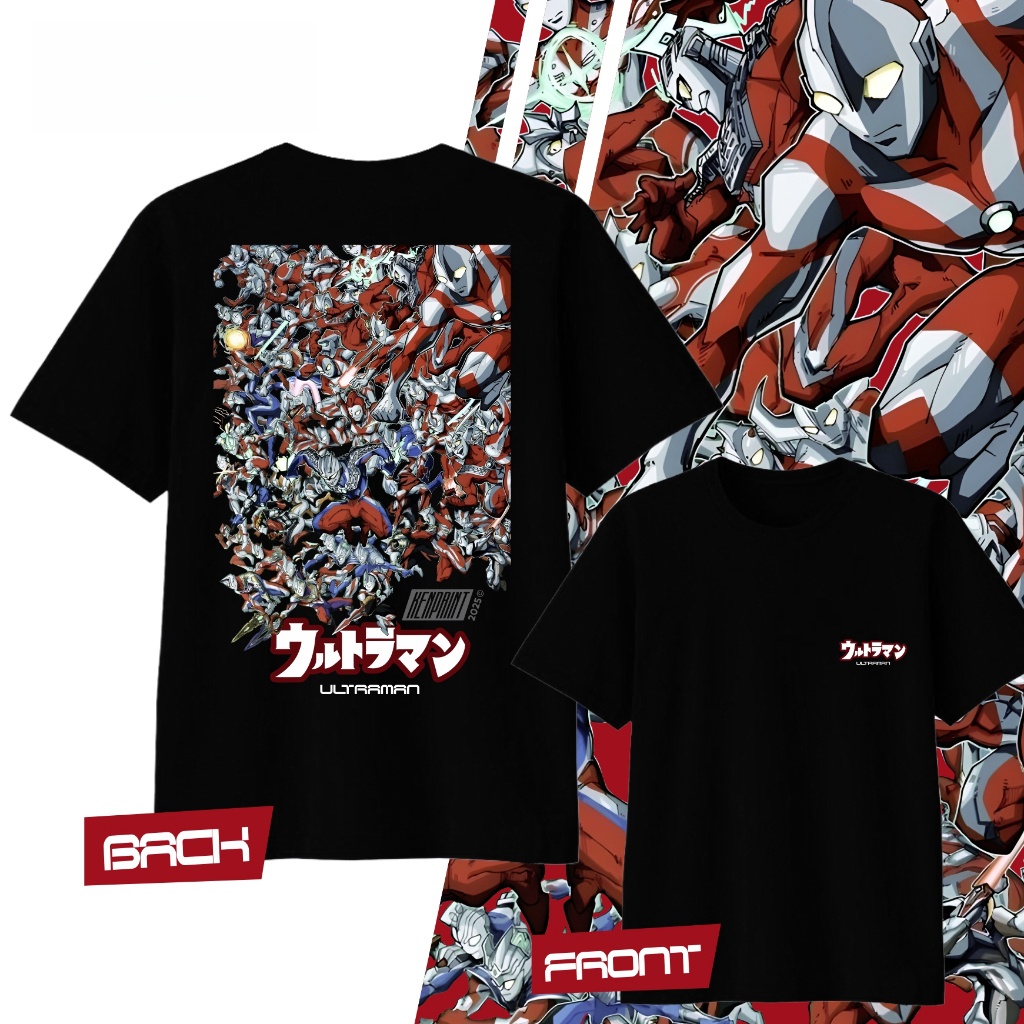 Anime Ultraman Bedrucktes Baum – Street Fashion Japan Bewertung und Preis
