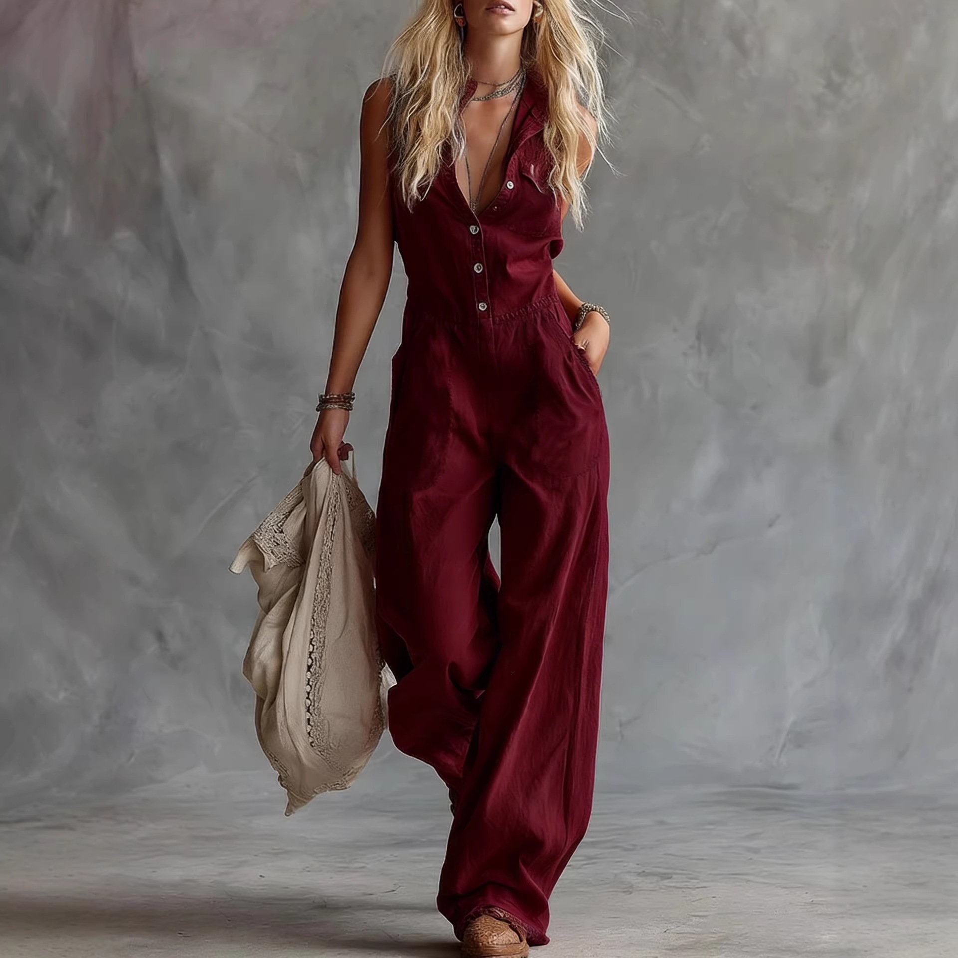 Ärmelloser Freizeit-Jumpsuit f – Street Fashion England Bewertung und Preis