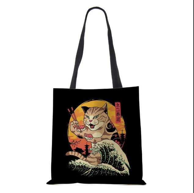 Niedliche Katzen-Tragetasche,  – Tote Bag Canvas Print Bewertung und Preis