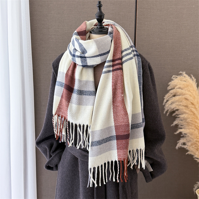 Luxuriöser Karierter Schal, Mo – Street Fashion Hijab Bewertung und Preis