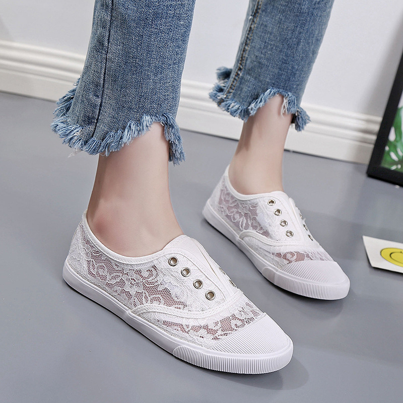 Modische weiße Canvas-Schuhe m – Street Fashion Ladies Bewertung und Preis