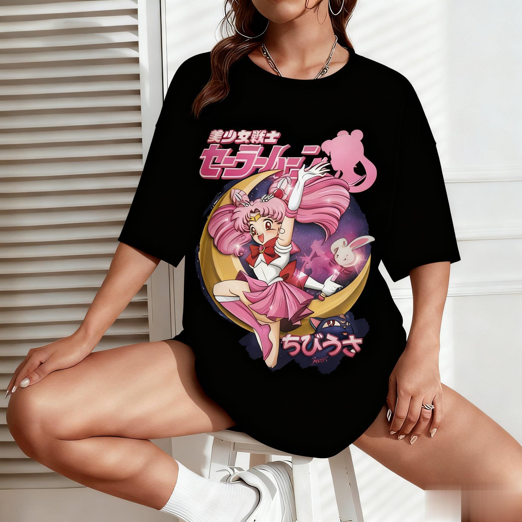 Sailor Moon Anime Druck Männer – Street Fashion Japan Bewertung und Preis