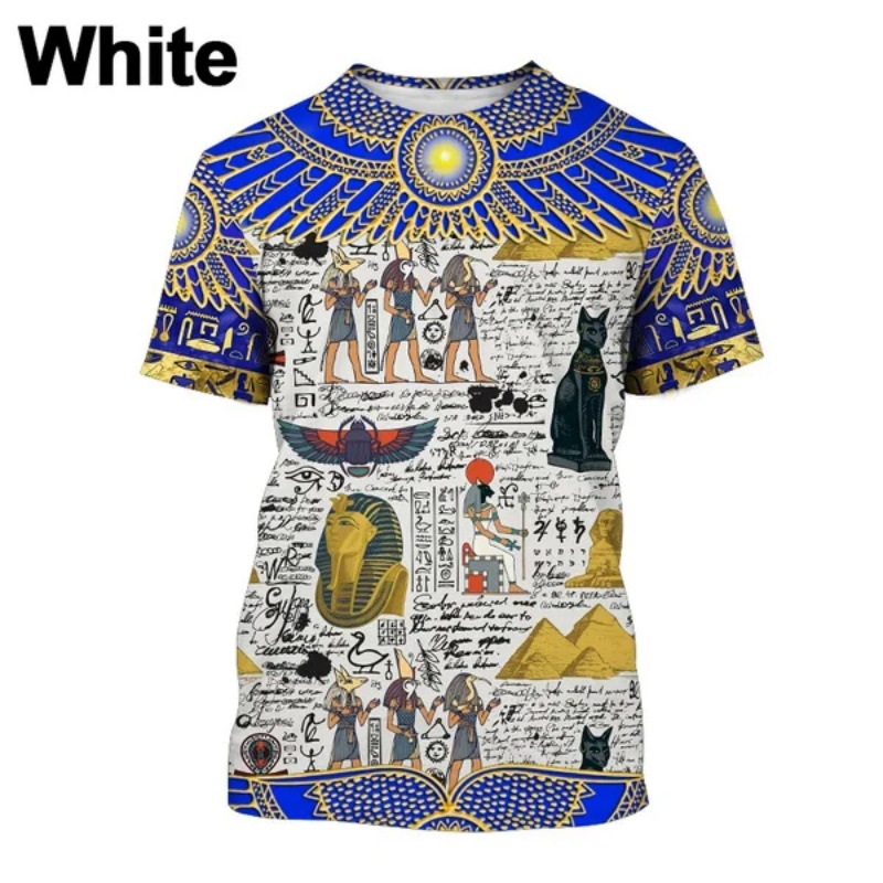 3D Gedruckt Pharao Anubis T-Sh – Street Fashion Egypt Bewertung und Preis