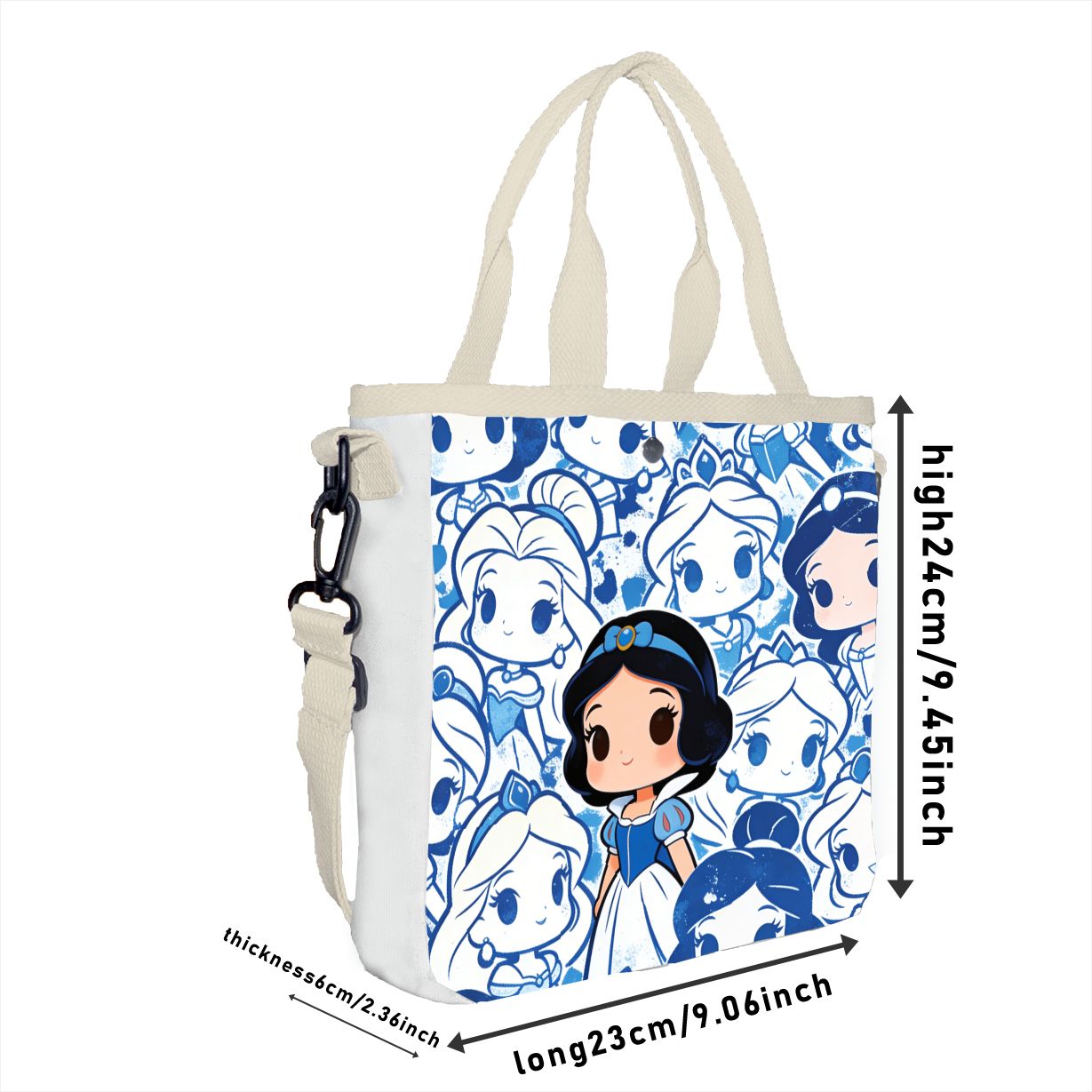 Cartoon-Schneewittchen-Charakt – Tote Bag Canvas Print Bewertung und Preis