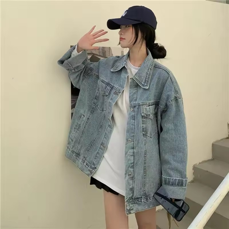 2025 neue Mode Denim Jacke Fra – Korean Street Fashion Female Bewertung und Preis