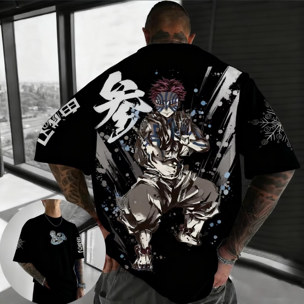 Sommer Übergröße Demon Slayer  – Street Fashion Japan Bewertung und Preis