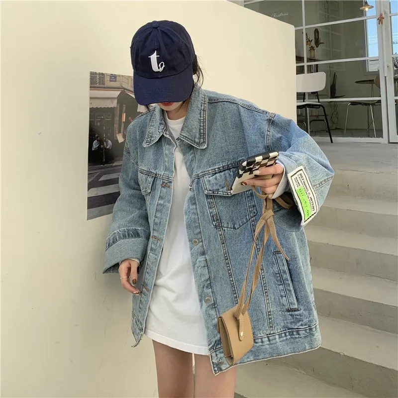 High Street Mode Übergroße Jea – Korean Street Fashion Female Bewertung und Preis