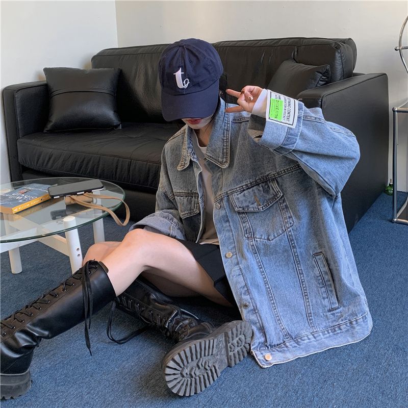 High Street Mode Übergroße Jea – Korean Street Fashion Female Bewertung und Preis