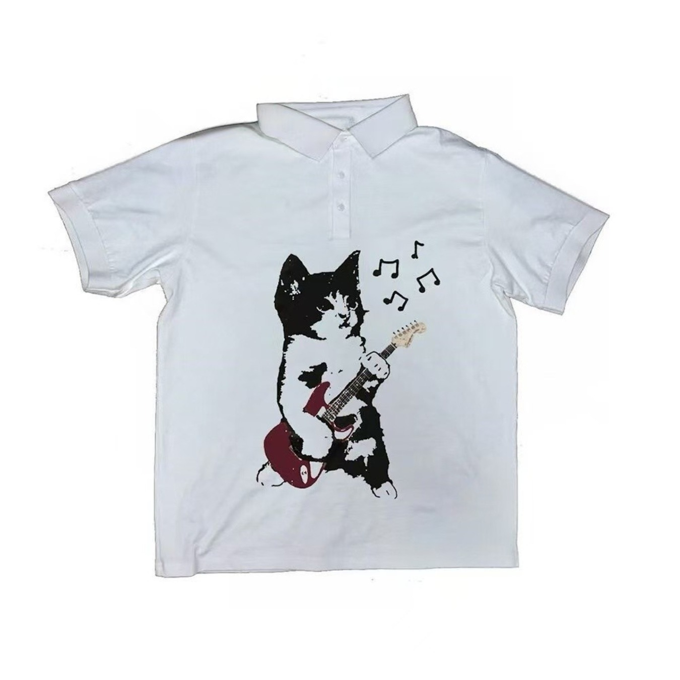 Modischer Y2K-Kurzarm-Polo-T-S – Street Fashion England Bewertung und Preis