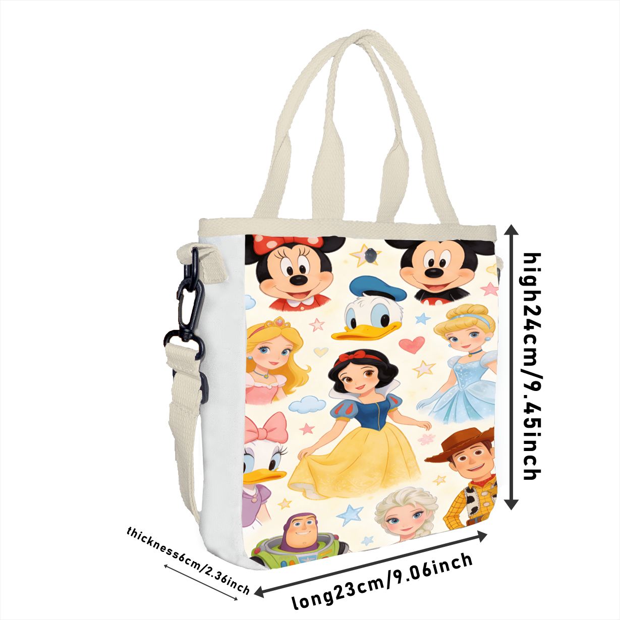 Multifunktionale Prinzessinnen – Tote Bag Canvas Print Bewertung und Preis