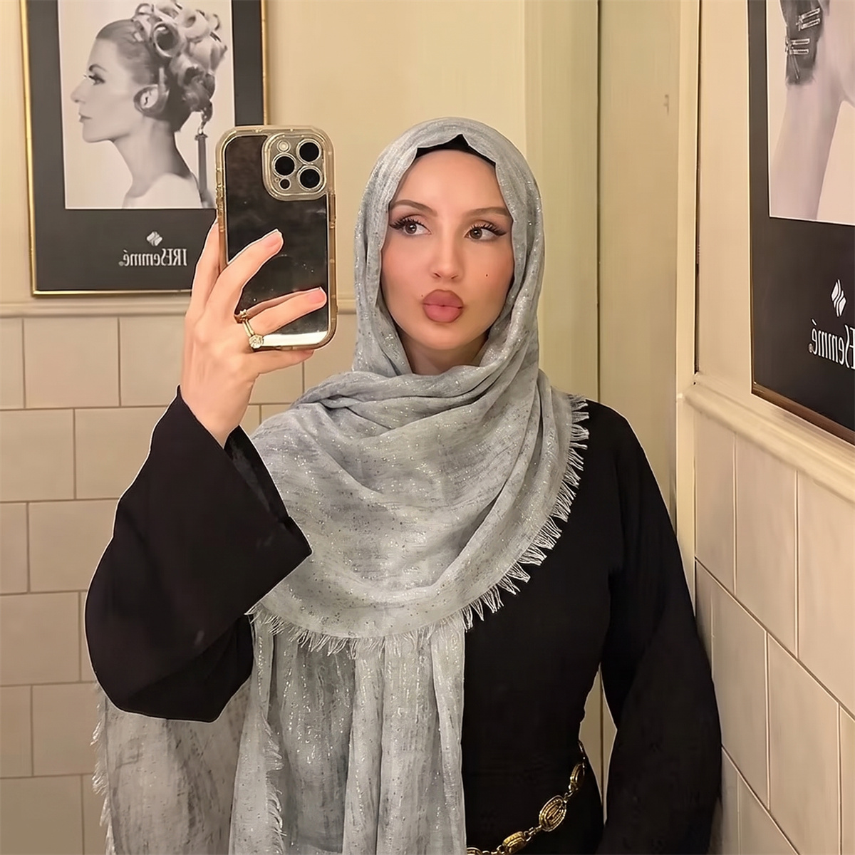 Modischer Batik-Hijab-Schal, w – Street Fashion Hijab Bewertung und Preis