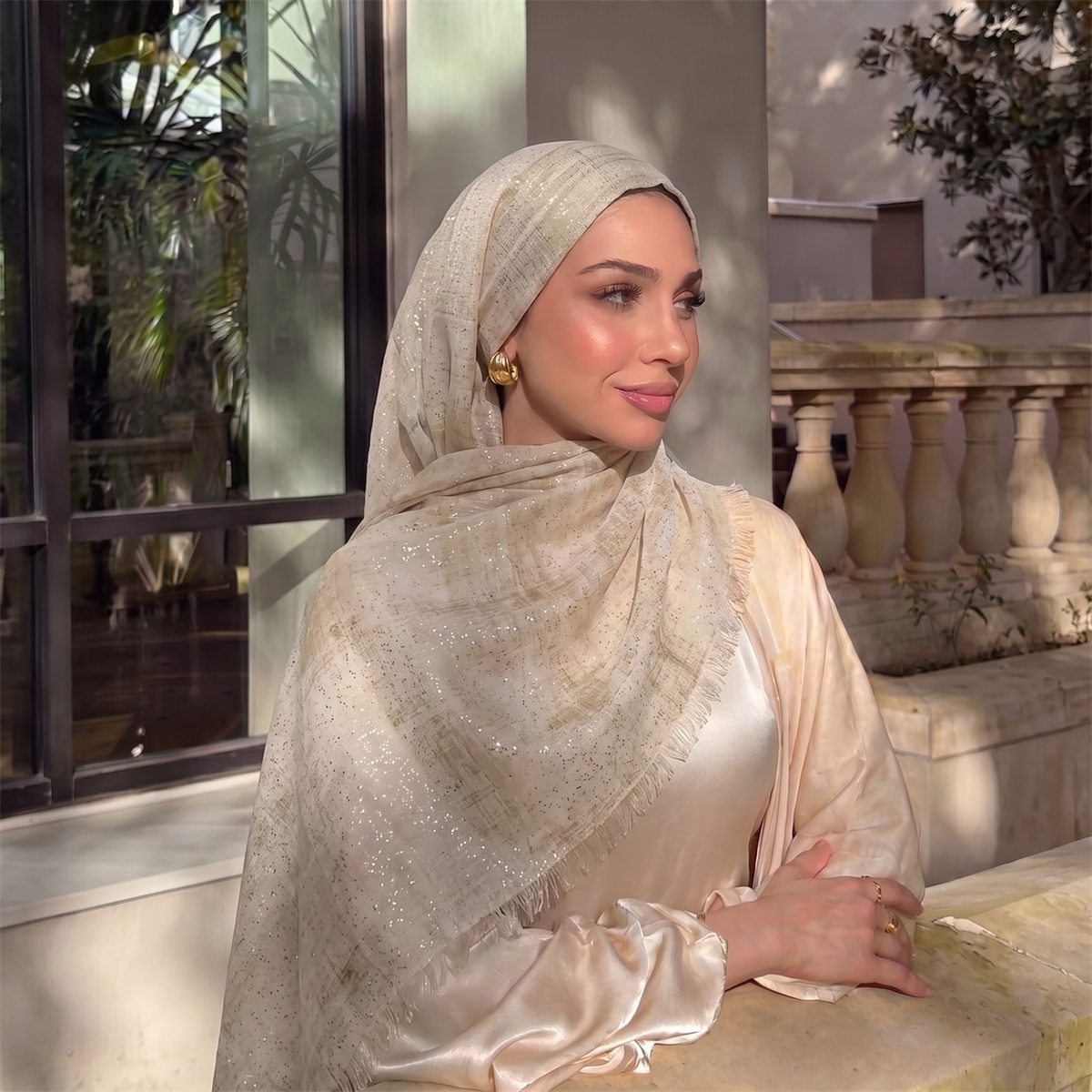 Modischer Batik-Hijab-Schal, w – Street Fashion Hijab Bewertung und Preis
