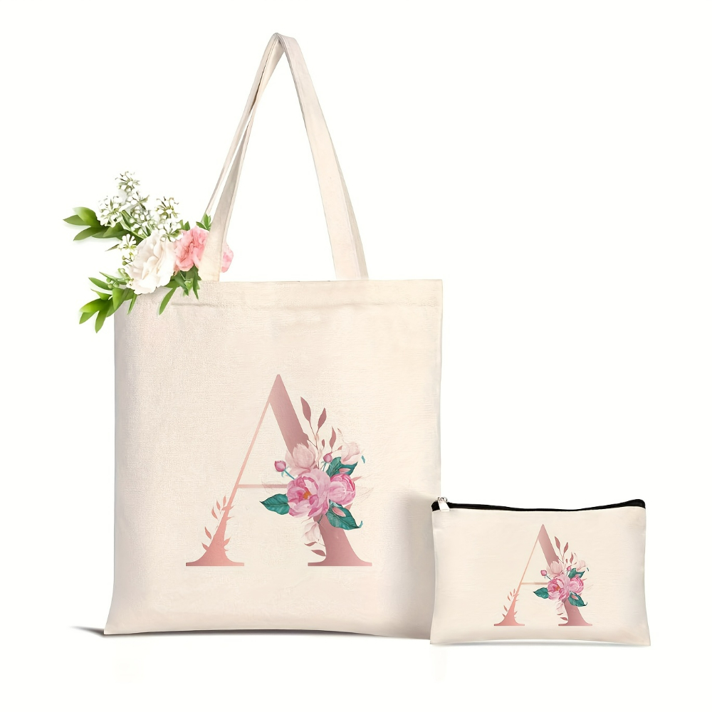 1 Stück Blumenmuster Liebesbri – Tote Bag Canvas Print Bewertung und Preis