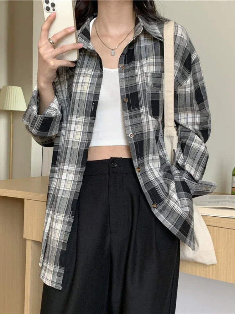 Casual Lange Ärmel Herbst Blus – Korean Street Fashion Female Bewertung und Preis
