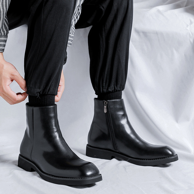 Herren-Chelsea-Stiefel im engl – Street Fashion England Bewertung und Preis
