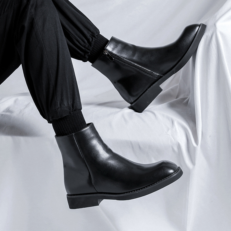 Herren-Chelsea-Stiefel im engl – Street Fashion England Bewertung und Preis