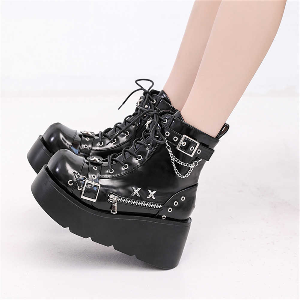 Brandneue Damen Goth Plateau-S – Street Fashion Brand Bewertung und Preis