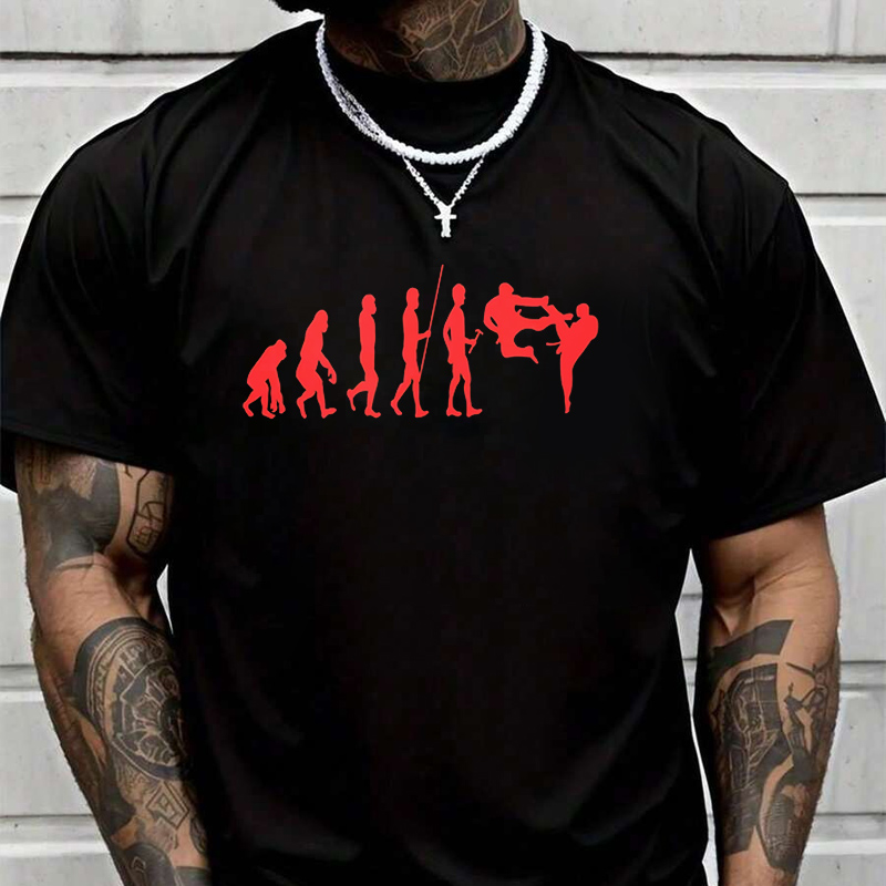 Karate Evolution Print Herren- – Street Fashion Evolution Bewertung und Preis