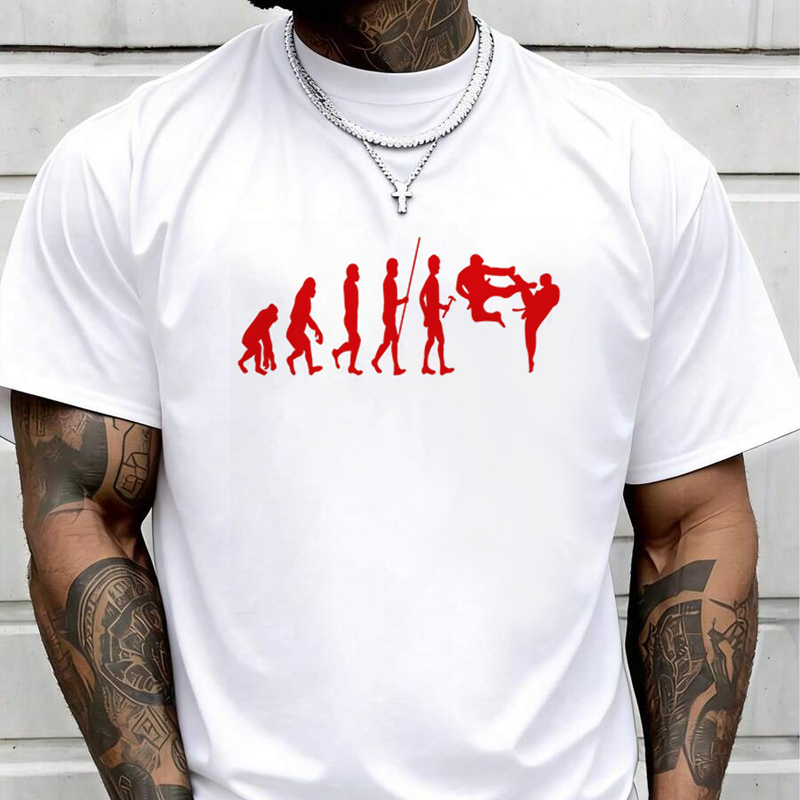 Karate Evolution Print Herren- – Street Fashion Evolution Bewertung und Preis