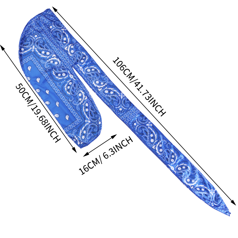 Amoeba Print Seidige Durag Ban – Street Fashion Hijab Bewertung und Preis