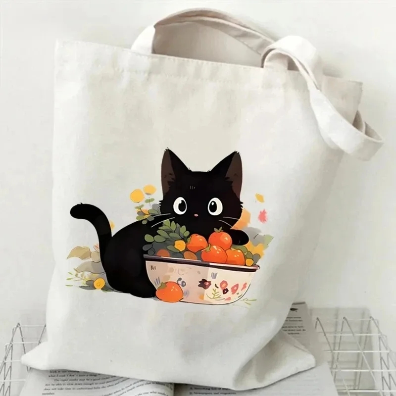 Katze und Buch Canvas Handtasc – Tote Bag Canvas Print Bewertung und Preis