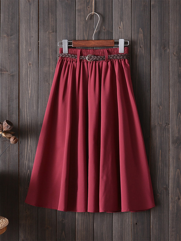 Midi Knielangen Sommer Rock Fr – Korean Street Fashion Female Bewertung und Preis
