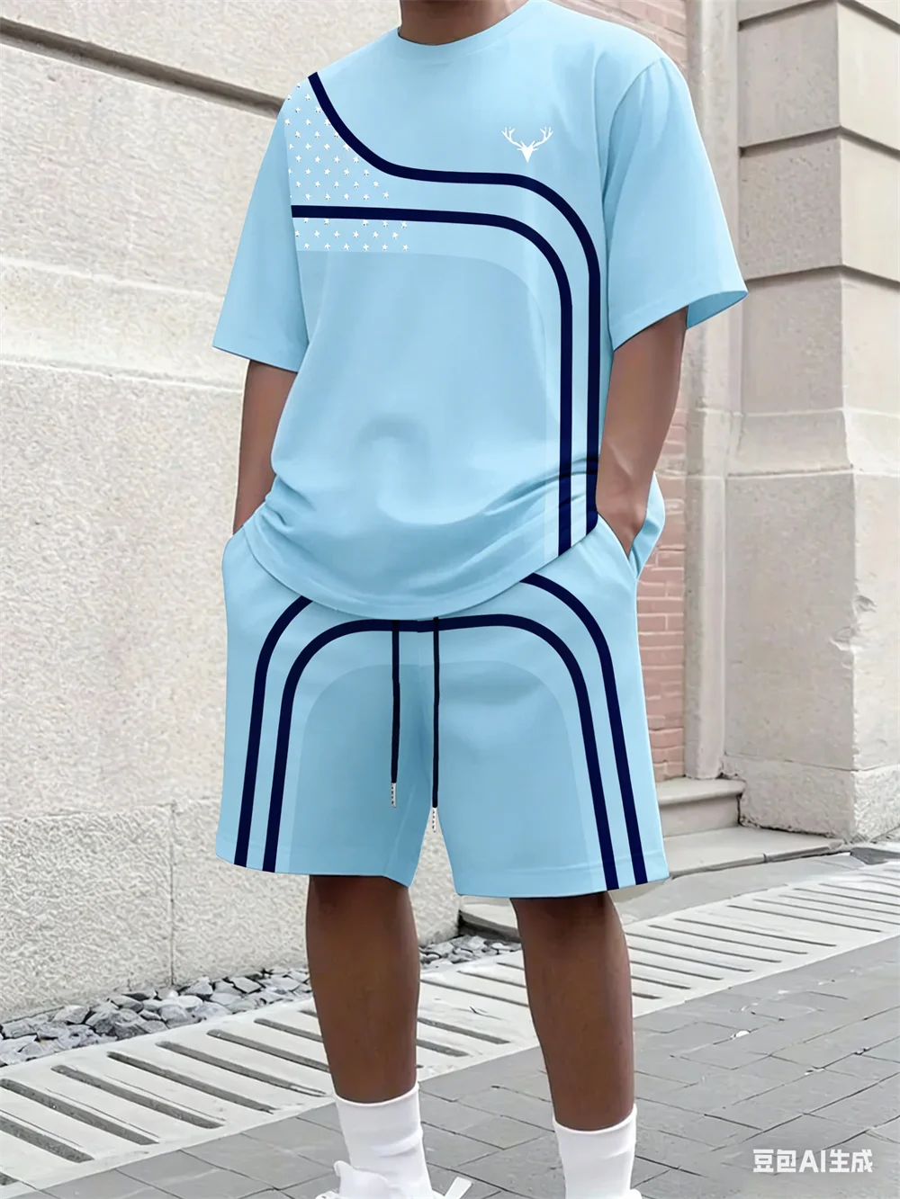 Modisches Sommer-Herren-Set mi – Street Fashion Clothing Bewertung und Preis