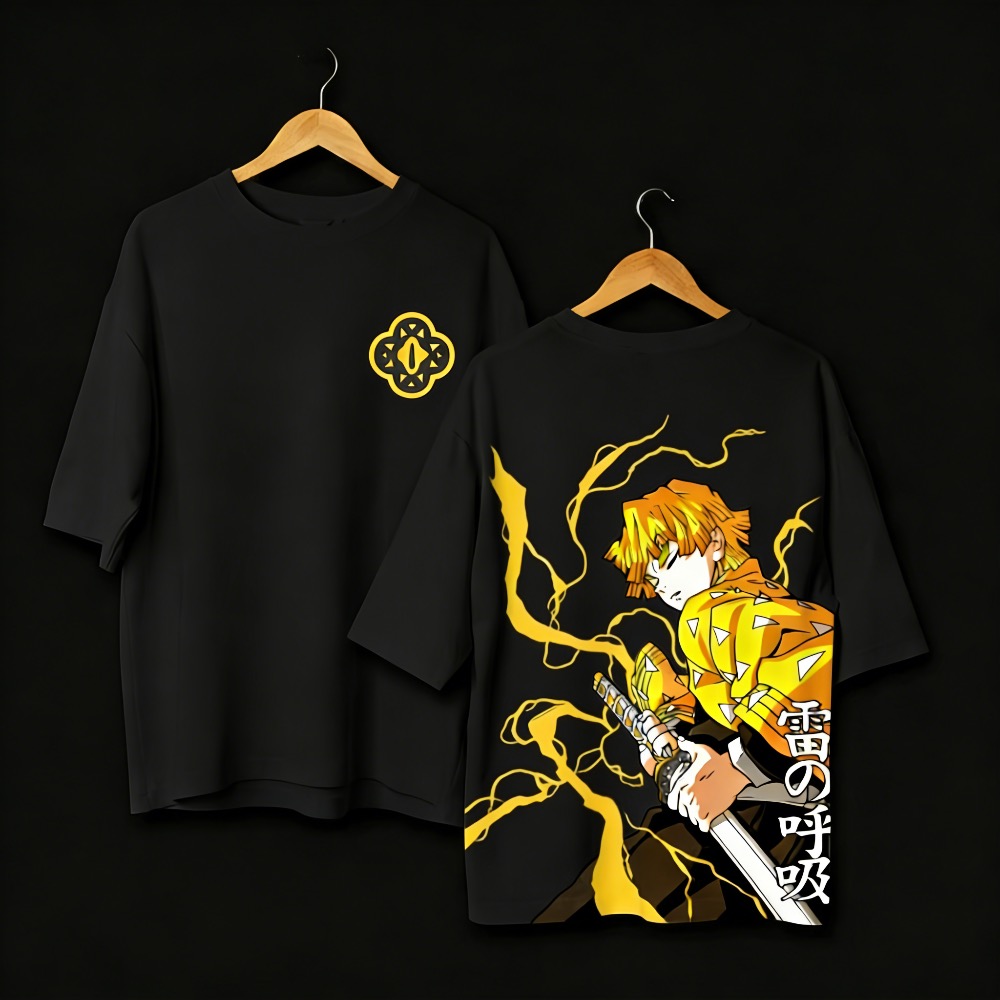 Übergrößes Demon Slayer Anime  – Street Fashion Japan Bewertung und Preis