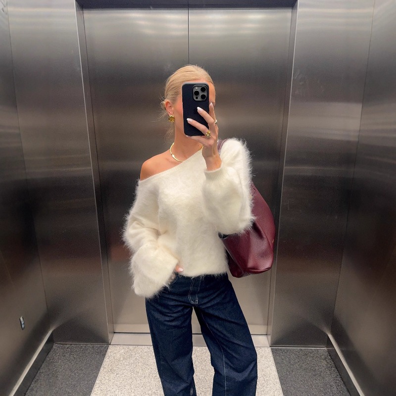 2025 frauen Solide Off Schulte – Street Fashion England Bewertung und Preis